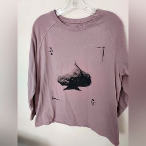 Ace of Spades mauve t-shirt Large Grunge Indie Sleeze Fall Relaxed